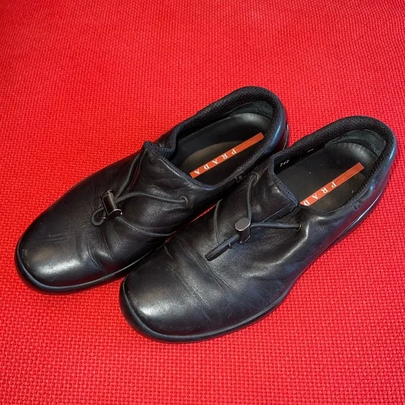Prada | Shoes | Vintage Prada Leather Loafers | Poshmark